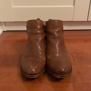 Lucky Brand Toffee Basel Leather Bootie